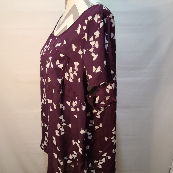 Torrid Purple and White Dandelion Top - Picture 5 of 5